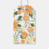 Eerste reis rond de zon Boho bloem Cadeaulabel (Achterkant)