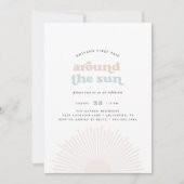 Eerste reis rond de zon Boho Kinder 1e verjaardag Kaart (Voorkant)