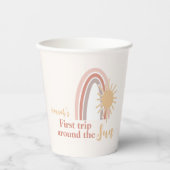 Eerste reis rond de zon Boho regenboog Papieren Bekers (Voorkant)
