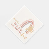 Eerste reis rond de zon Boho regenboog Servet (Hoek)