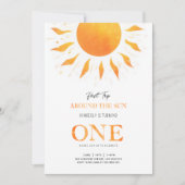Eerste reis rond de zon Boho Sun 1e verjaardag Kaart (Voorkant)