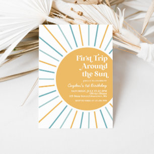 Eerste reis rond de zon Boho Sunshine verjaardag i Kaart