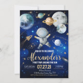 Eerste reis rond de zon Buitenruimte Eerste Kaart (Voorkant)