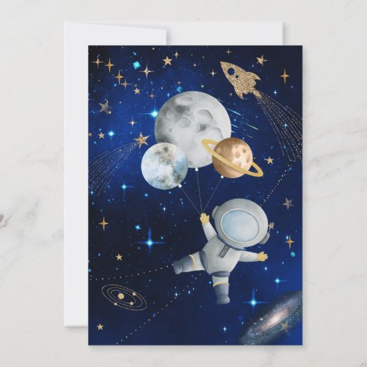 Eerste reis rond de zon Buitenruimte Eerste Kaart (Achterkant)