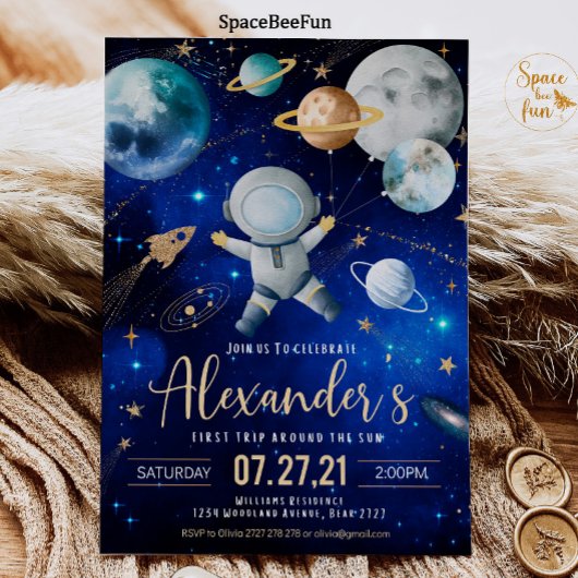 Eerste reis rond de zon Buitenruimte Eerste Kaart