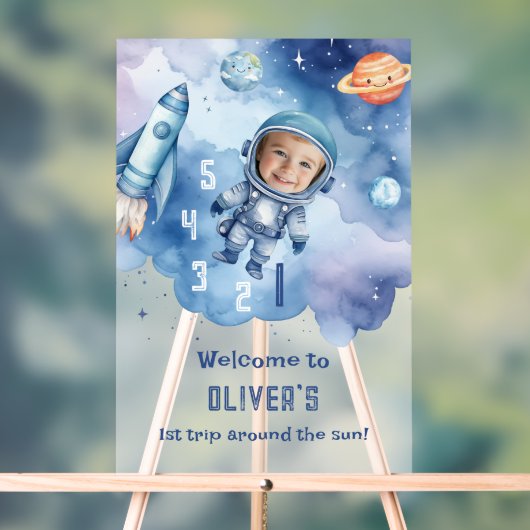 Eerste reis rond de zon Buitenruimte Welkom Acryl Bord (Neutraal)