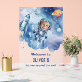 Eerste reis rond de zon Buitenruimte Welkom Acryl Bord (Huwelijk)