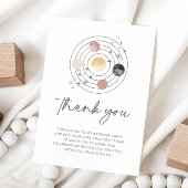 Eerste reis rond de zon Dank je Bedankkaart