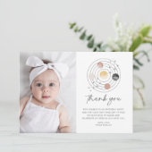 Eerste reis rond de zon Dank je Kaart (Staand voorkant)