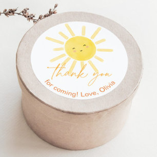 Eerste reis rond de zon dank je ronde sticker