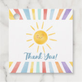 Eerste reis rond de zon dank je wel bedankjes labels (Voorkant)