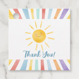 Eerste reis rond de zon dank je wel bedankjes labels