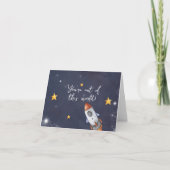 Eerste reis rond de zon dank je wel kaart (Voorkant)