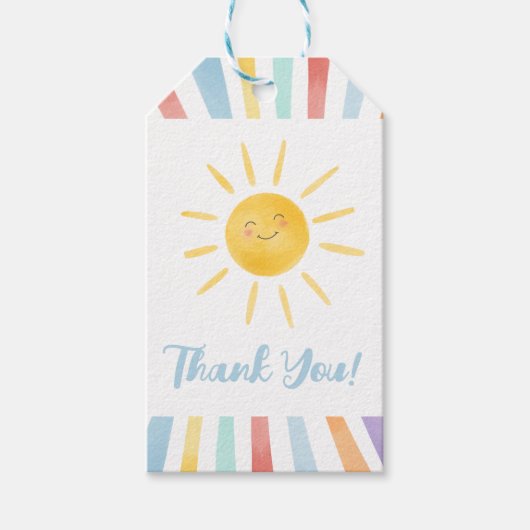 Eerste reis rond de zon Dank u wel Cadeaulabel (Voorkant)