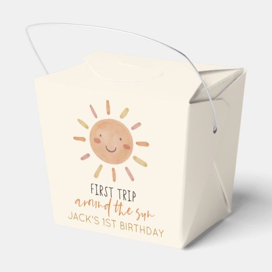 Eerste reis rond de zon, eerste verjaardag bedankdoosjes (Achterkant)