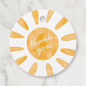 Eerste reis rond de zon Eerste verjaardag Bedankjes Labels (Achterkant)