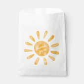 Eerste reis rond de zon Eerste verjaardag Bedankzakje (Voorkant)