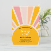 Eerste reis rond de zon Eerste verjaardag Kaart (Staand voorkant)