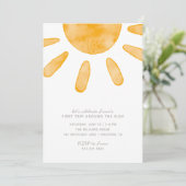 Eerste reis rond de zon Eerste verjaardag | Kaart (Staand voorkant)