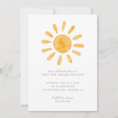 Eerste reis rond de zon Eerste verjaardag | Kaart (Voorkant)