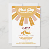 Eerste reis rond de zon Eerste verjaardag Kaart (Voorkant)