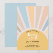 Eerste reis rond de zon Eerste verjaardag Kaart (Voorkant / Achterkant)