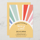 Eerste reis rond de zon Eerste verjaardag Kaart (Voorkant / Achterkant)