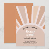 Eerste reis rond de zon Eerste verjaardag Kaart (Voorkant / Achterkant)