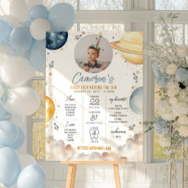 Eerste reis rond de zon Eerste verjaardag Mijlpaal Poster