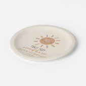 Eerste reis rond de zon, eerste verjaardag papieren bordje (Gekanteld)