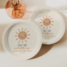 Eerste reis rond de zon, eerste verjaardag papieren bordje