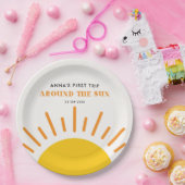 Eerste reis rond de zon Eerste verjaardag Papieren Bordje (Feest)
