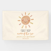 Eerste reis rond de zon, eerste verjaardag spandoek (Horizontaal)