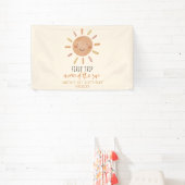 Eerste reis rond de zon, eerste verjaardag spandoek (Insitu)