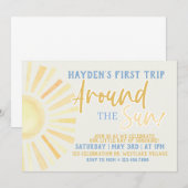 Eerste reis rond de zon, Eerste verjaardag, Zon. Kaart (Voorkant / Achterkant)