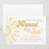 Eerste reis rond de zon, Eerste verjaardag, Zon Kaart (Voorkant / Achterkant)