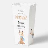 Eerste reis rond de zon Giraffe 1e verjaardag Bedankdoosjes (Voorkant)