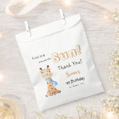 Eerste reis rond de zon Giraffe 1e verjaardag Bedankzakje (Geknipt)