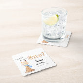 Eerste reis rond de zon Giraffe 1e verjaardag Kartonnen Onderzetters (Insitu)