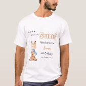 Eerste reis rond de zon Giraffe familie T-shirt (Voorkant)