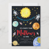 Eerste reis rond de zon in de ruimte 1e verjaardag kaart (Voorkant)