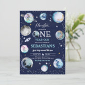 Eerste reis rond de zon kaart (Staand voorkant)