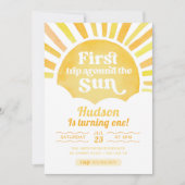 Eerste reis rond de zon kaart (Voorkant)