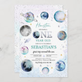 Eerste reis rond de zon kaart (Voorkant / Achterkant)