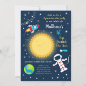 Eerste reis rond de zon kaart (Voorkant)