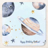 Eerste reis rond de zon kartonnen onderzetters (Voorkant)