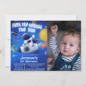 Eerste reis rond de zon met foto kaart (Voorkant)