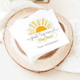 Eerste reis rond de zon minimale verjaardag servet