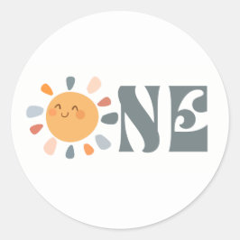 Eerste reis rond de zon ONE Ronde Sticker