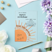 Eerste reis rond de zon op 1 oktober acryl uitnodigingen (Insitu (Huwelijk))